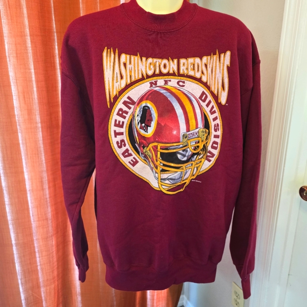 Pro Player Burgundy Washington Redskins Crewneck Sweater